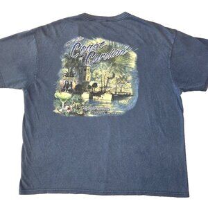 Men's "Jimmy Buffett's Margaritaville - Off The Coast of Carolina" Blue T-shirt.